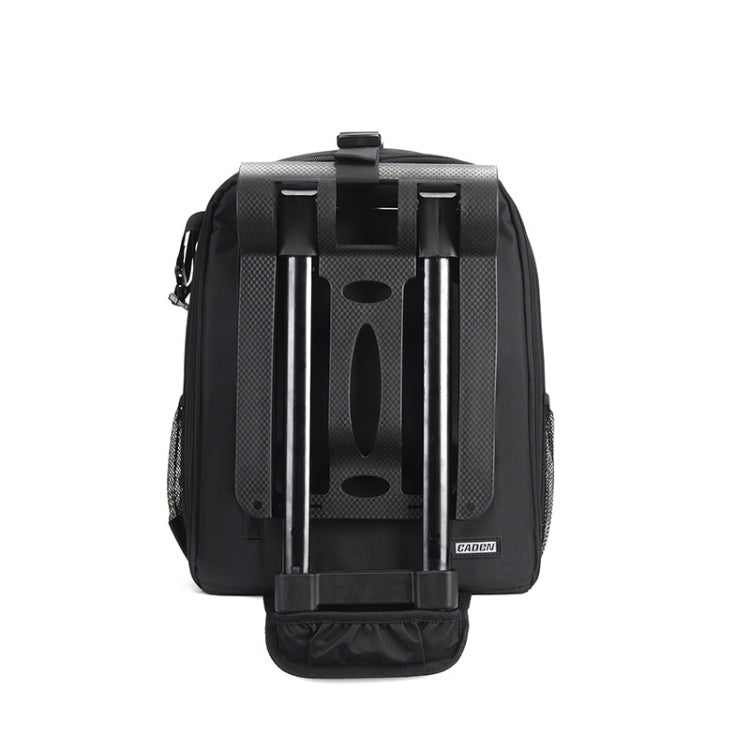 CADeN D6 V Camera Backpack Shoulders Drawbar Nylon Camera Bag, Size:32 x 18 x 43cm(Black) - Camera Accessories by CADeN | Online Shopping UK | buy2fix