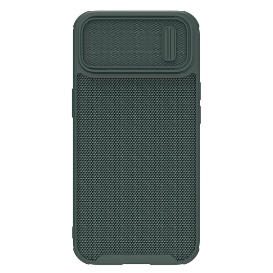 For iPhone 14 NILLKIN 3D Textured Camshield PC + TPU Phone Case(Green) - iPhone 14 Cases by NILLKIN | Online Shopping UK | buy2fix