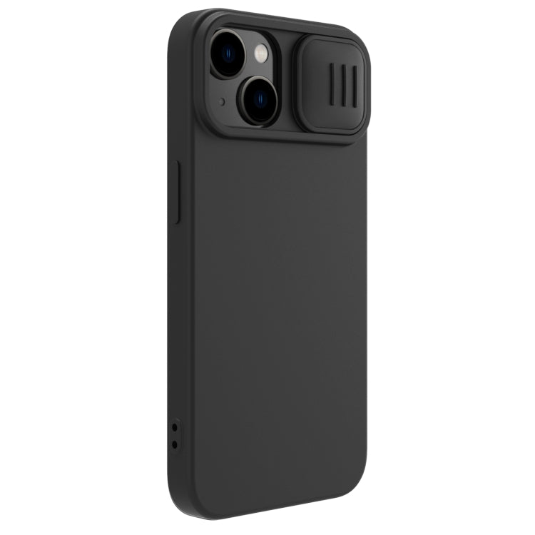 For iPhone 14 NILLKIN CamShield MagSafe Liquid Silicone Phone Case(Black) - iPhone 14 Cases by NILLKIN | Online Shopping UK | buy2fix