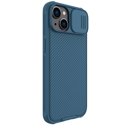 For iPhone 14 NILLKIN CamShield Pro Protective Phone Case(Blue) - iPhone 14 Cases by NILLKIN | Online Shopping UK | buy2fix