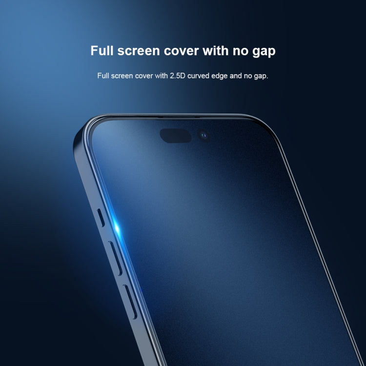 For iPhone 14 Pro Max NILLKIN Fog Mirror 0.33mm 9H Full Screen Matte Tempered Glass Film - iPhone 14 Pro Max Tempered Glass by NILLKIN | Online Shopping UK | buy2fix