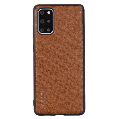 For Galaxy S20 GEBEI Full-coverage Shockproof Leather Protective Case(Brown) - Galaxy Phone Cases by GEBEI | Online Shopping UK | buy2fix