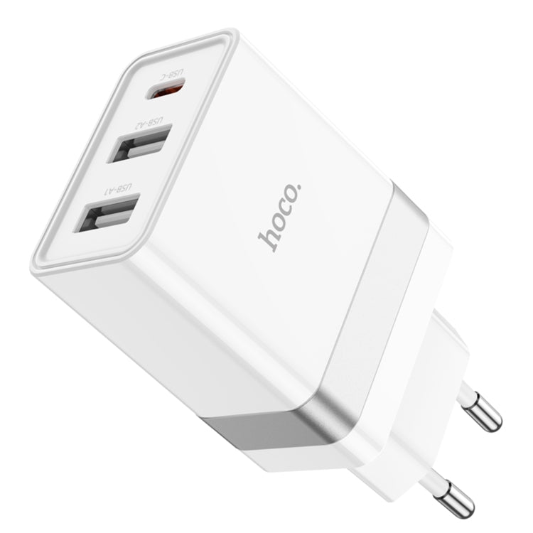 hoco N21 Pro Tourer PD 30W QC3.0 2USB-A+USB-C / Type-C Travel Charger, Plug Type:EU Plug - Mobile Accessories by hoco | Online Shopping UK | buy2fix
