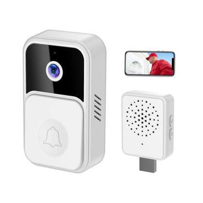 ML19 90 Degree Wide Angle Wireless Smart Video Doorbell(White) - Security by buy2fix | Online Shopping UK | buy2fix