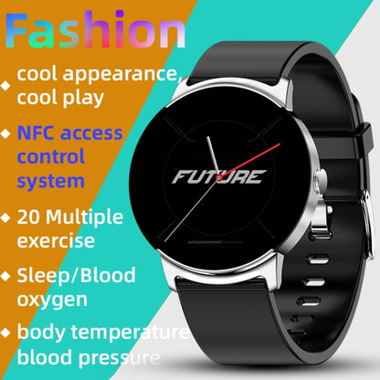 KS02 1.32 Inch Smart Watch Supports Blood Glucose Detection, Blood Pressure Detection, Blood Oxygen Detection(Black+White) - Smart Wear by buy2fix | Online Shopping UK | buy2fix