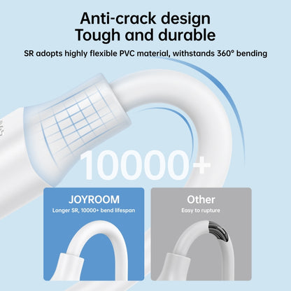 JOYROOM S-UL012A9 2.4A USB to 8 Pin Fast Charging Data Cable, Length:2m(White) - Normal Style Cable by JOYROOM | Online Shopping UK | buy2fix
