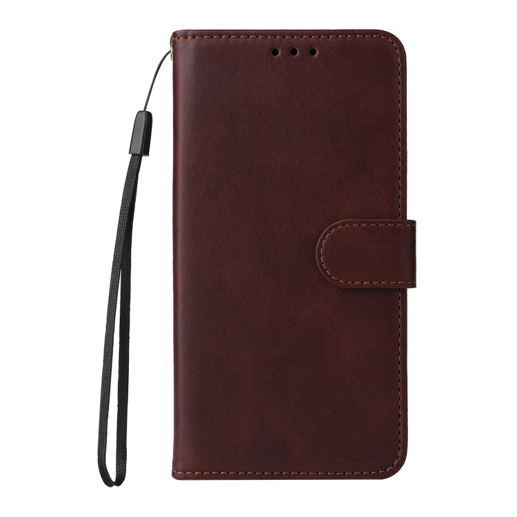 For vivo Y35 4G / Y22 / Y22s JSM Calf Texture Leather Phone Case(Brown) - vivo Cases by JUNSUNMAY | Online Shopping UK | buy2fix