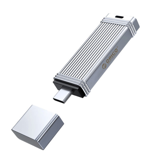 ORICO USB Flash Drive, Read: 100MB/s, Write: 50MB/s, Memory:64GB, Port:Type-C(Silver) - USB Flash Drives by ORICO | Online Shopping UK | buy2fix