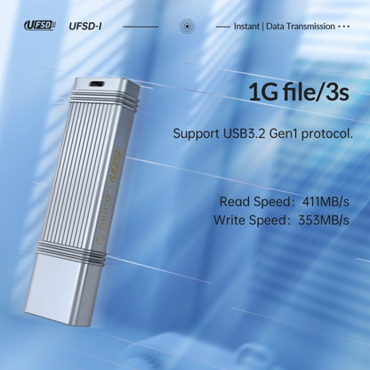 ORICO USB Solid State Flash Drive, Read: 520MB/s, Write: 450MB/s, Memory:512GB, Port:USB-A(Silver) - USB Flash Drives by ORICO | Online Shopping UK | buy2fix