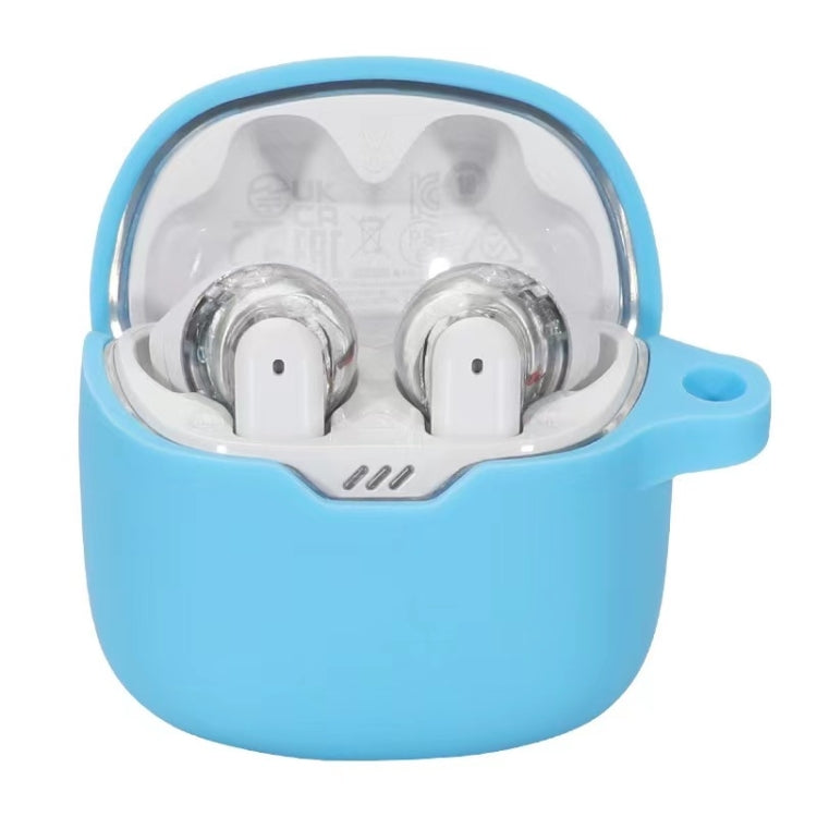 For JBL Tune Flex Earphone Silicone Protective Case(Light Blue) - JBL Earphone Case by buy2fix | Online Shopping UK | buy2fix