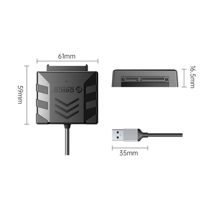 ORICO UTS1 USB 3.0 2.5-inch SATA HDD Adapter, Cable Length:0.5m - USB to IDE / SATA by ORICO | Online Shopping UK | buy2fix