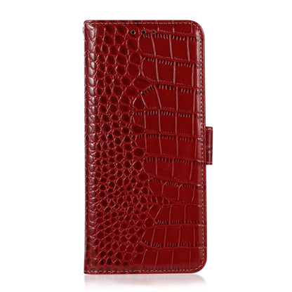 For Honor X20 SE Crocodile Top Layer Cowhide Leather Phone Case(Red) - Honor Cases by buy2fix | Online Shopping UK | buy2fix