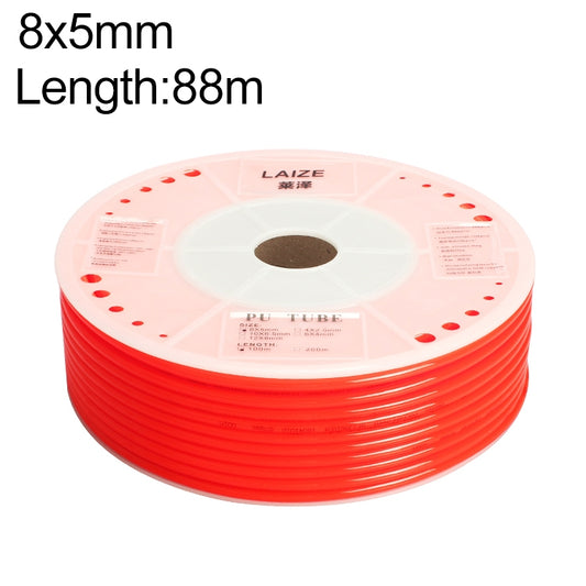 LAIZE Pneumatic Compressor Air Flexible PU Tube, Specification:8x5mm, 88m(Red) - PU Air Pipe by LAIZE | Online Shopping UK | buy2fix