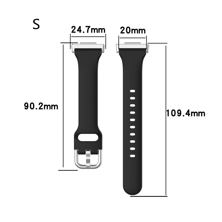 For Huawei Watch Fit 2 Small Waist Silicone Watch Band, Size:S(Rock Cyan) - Watch Bands by buy2fix | Online Shopping UK | buy2fix