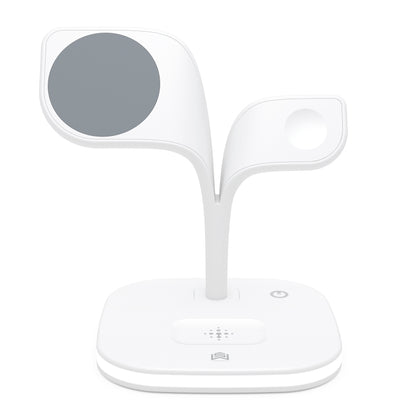 SoulBytes YM-UD22 15W 5 in 1 Magnetic Wireless Charger with Stand Function(White) - Apple Accessories by Soulbytes | Online Shopping UK | buy2fix