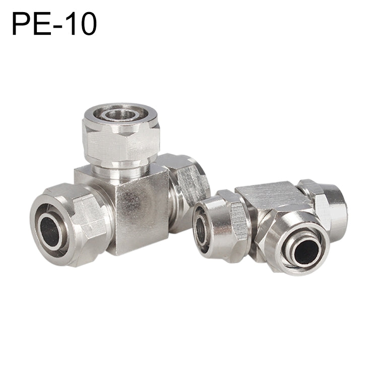 PE-10 LAIZE Nickel Plated Copper Y-type Tee Pneumatic Quick Connector -  by LAIZE | Online Shopping UK | buy2fix