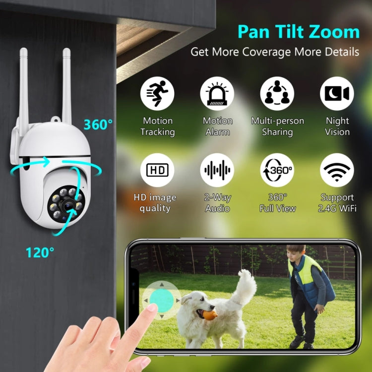 A7 1080P HD Wireless WiFi Smart Surveillance Camera Support Night Vision / Two Way Audio with 32G Memory - Security by buy2fix | Online Shopping UK | buy2fix