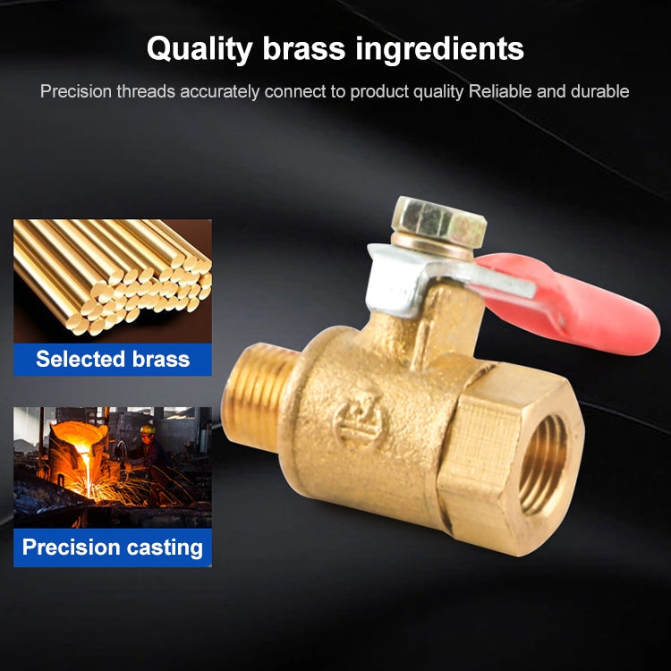 LAIZE Pneumatic Hose Connector Copper Ball Valve, Specification:Double Inside 4 1/2 inch -  by LAIZE | Online Shopping UK | buy2fix