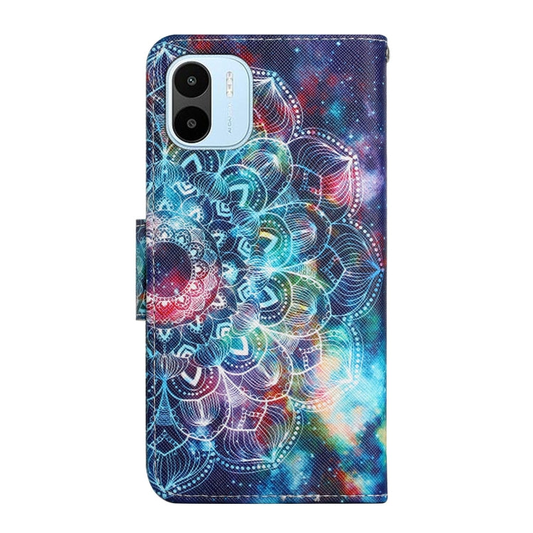 For Xiaomi Redmi A1 Colored Drawing Pattern Leather Phone Case(Star Mandala) - Xiaomi Cases by buy2fix | Online Shopping UK | buy2fix