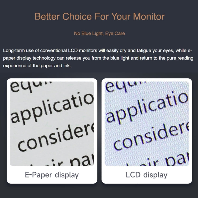 Waveshare 10.3 inch E-Paper Monitor External E-Paper Screen for MAC / Windows PC(EU Plug) - Mini PC Accessories by WAVESHARE | Online Shopping UK | buy2fix