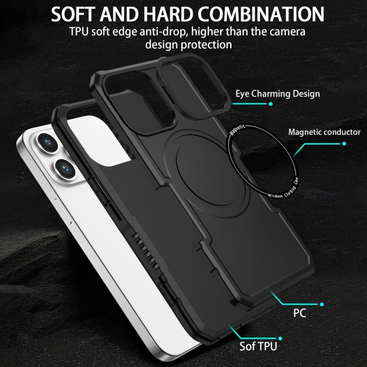 For Samsung Galaxy S22 Ultra 5G MagSafe Shockproof Armor Phone Case(Black) - Galaxy S22 Ultra 5G Cases by buy2fix | Online Shopping UK | buy2fix