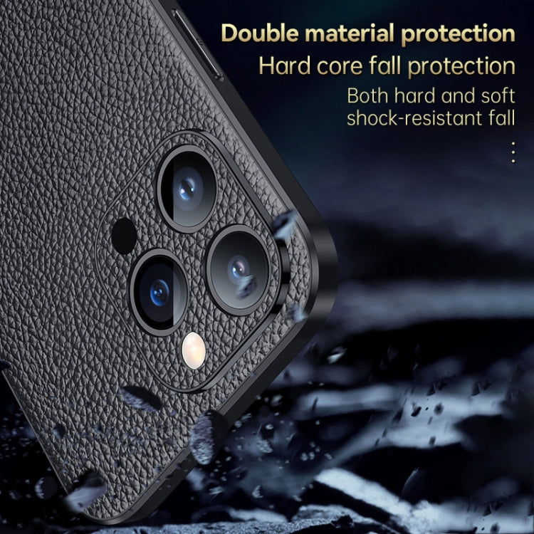 For iPhone 14 Pro Max SULADA Famous Artisan Series Litchi Leather PC + TPU Phone Case(Dark Green) - iPhone 14 Pro Max Cases by SULADA | Online Shopping UK | buy2fix