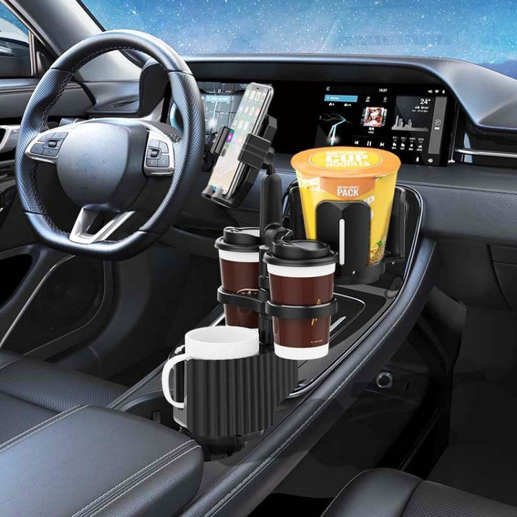 A04 Car Drink Water Cup Mobile Phone Holder(Grey) - In Car by buy2fix | Online Shopping UK | buy2fix