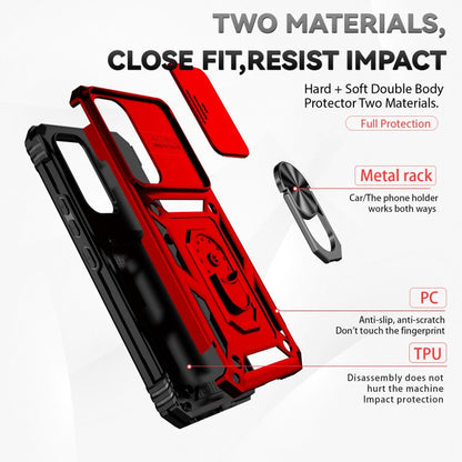 For Samsung Galaxy A54 5G Sliding Camshield Holder Phone Case(Red) - Galaxy Phone Cases by buy2fix | Online Shopping UK | buy2fix