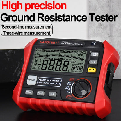 HABOTEST HT2302 Multifunctional Digital Display Grounding Resistance Tester - Consumer Electronics by buy2fix | Online Shopping UK | buy2fix