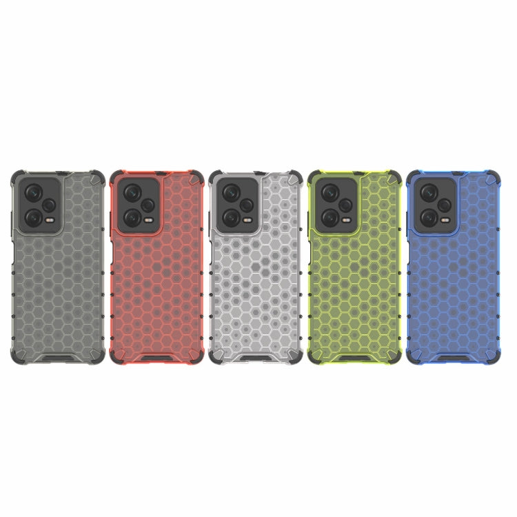 For Xiaomi Poco X5 Pro Shockproof Honeycomb PC + TPU Phone Case(Black) - Xiaomi Cases by buy2fix | Online Shopping UK | buy2fix