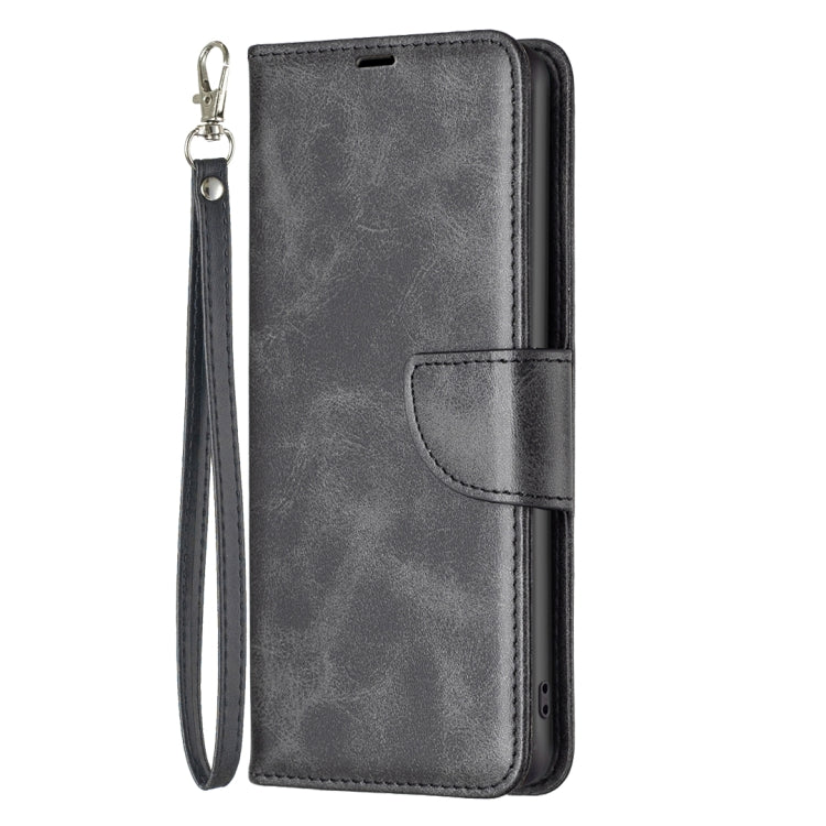 For Xiaomi Redmi Note 12 Pro 5G Global Lambskin Texture Leather Phone Case(Black) - Note 12 Pro Cases by buy2fix | Online Shopping UK | buy2fix