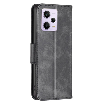 For Xiaomi Redmi Note 12 Pro 5G Global Lambskin Texture Leather Phone Case(Black) - Note 12 Pro Cases by buy2fix | Online Shopping UK | buy2fix