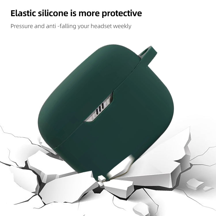 For JBL T230NC TWS Wireless Earphone Silicone Protective Case(Dark Green) - JBL Earphone Case by buy2fix | Online Shopping UK | buy2fix