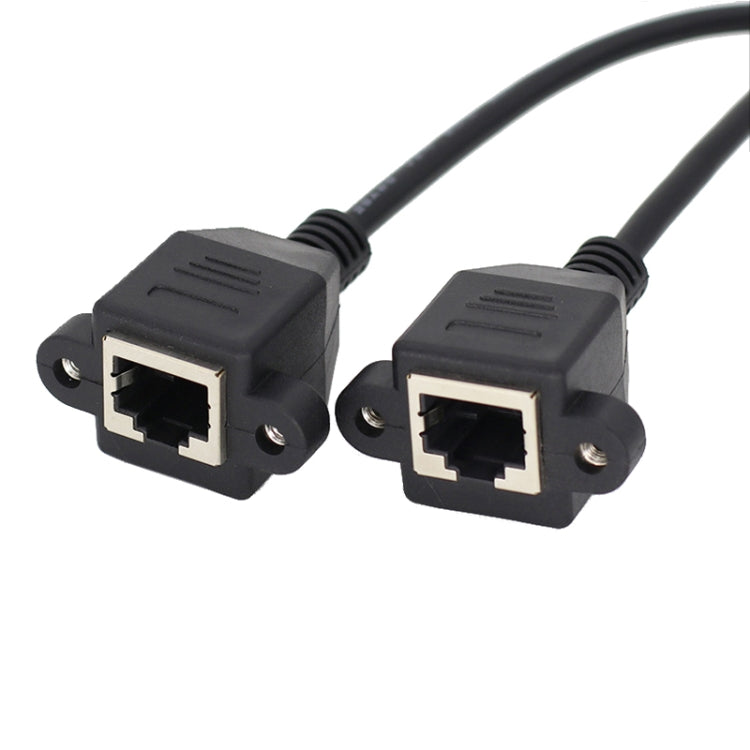 RJ45 Female to Female LAN Extension Cable with Screw Lock, Length:30cm -  by buy2fix | Online Shopping UK | buy2fix