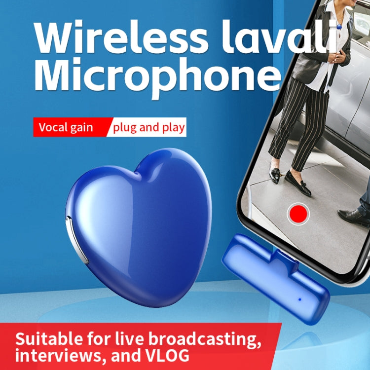 JNN A6 USB-C/Type-C Interface Wireless Lavalier Microphone, Specification:1 Mic(Blue) - Consumer Electronics by buy2fix | Online Shopping UK | buy2fix
