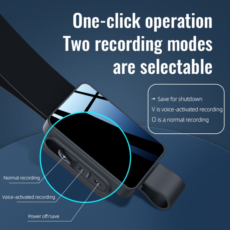 JNN K5 Dual Recording Mode Voice Recorder with Lanyard, Capacity:8GB(Grey) - Security by JNN | Online Shopping UK | buy2fix