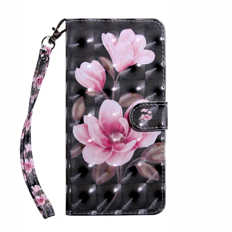For Samsung Galaxy A34 3D Painted Leather Phone Case(Pink Flower) - Galaxy Phone Cases by buy2fix | Online Shopping UK | buy2fix