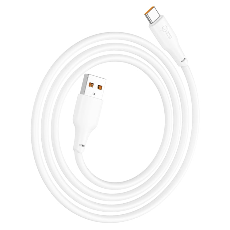 hoco X93 27W USB to USB-C/Type-C Data Cable, Length:1m(White) -  by hoco | Online Shopping UK | buy2fix