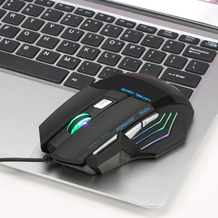 HXSJ A868 7-Keys Colorful Luminous Wired Mouse with Fire Button -  by HXSJ | Online Shopping UK | buy2fix