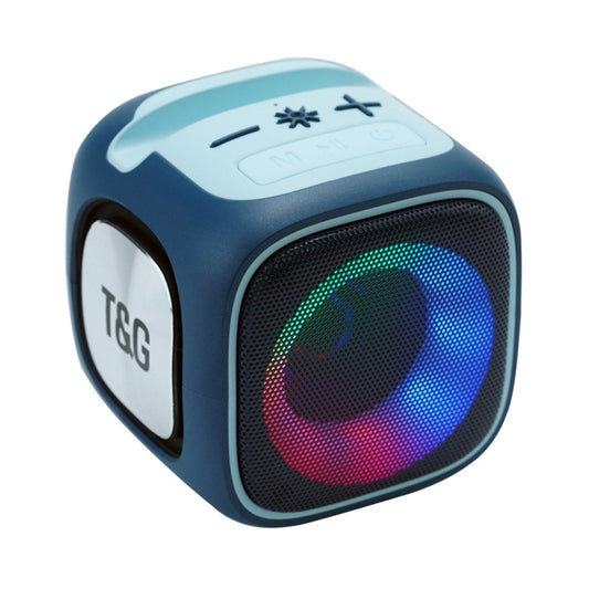 T&G TG359 Portable Outdoor LED Wireless Bluetooth Speaker(Blue) - Mini Speaker by T&G | Online Shopping UK | buy2fix