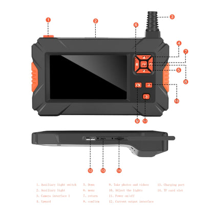 P130 8mm 4.3 inch Single Camera with Screen Endoscope, Length:2m - Consumer Electronics by buy2fix | Online Shopping UK | buy2fix