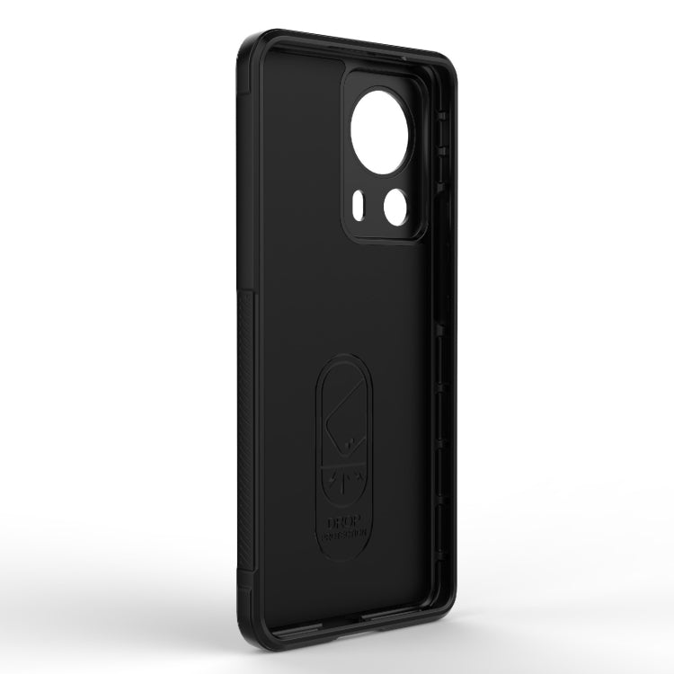 For Xiaomi 13 Lite Magic Shield TPU + Flannel Phone Case(Grey) - 13 Lite Cases by buy2fix | Online Shopping UK | buy2fix