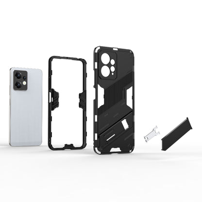 For Xiaomi Redmi Note 12 4G Global Punk Armor 2 in 1 PC + TPU Shockproof Phone Case with Holder(Grey) - Note 12 Cases by buy2fix | Online Shopping UK | buy2fix