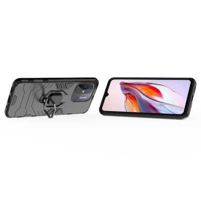 For Xiaomi Redmi 12C Magnetic Ring Holder PC + TPU Phone Case(Black) - Xiaomi Cases by buy2fix | Online Shopping UK | buy2fix