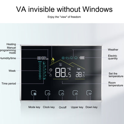 BHT-8000RF-VA- GBW Wireless Smart LED Screen Thermostat With WiFi, Specification:Electric Heating - Consumer Electronics by buy2fix | Online Shopping UK | buy2fix