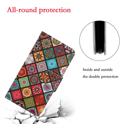 For Xiaomi Redmi 12C Colored Drawing Pattern Flip Leather Phone Case(Ethnic Style) - Xiaomi Cases by buy2fix | Online Shopping UK | buy2fix