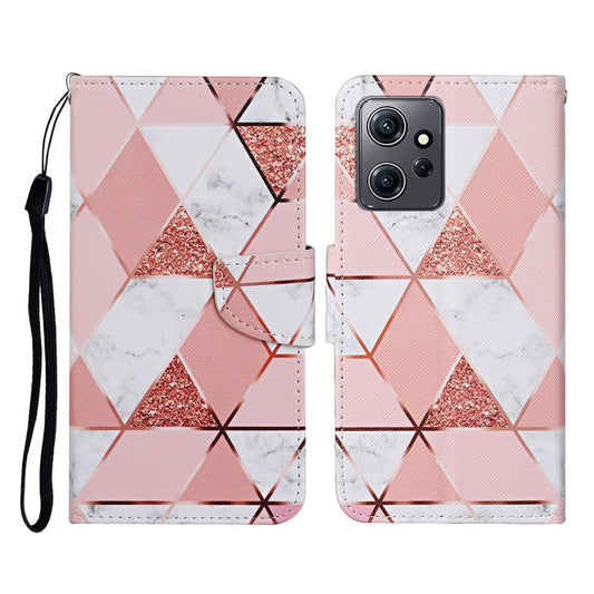 For Xiaomi Redmi Note 12 4G Global Colored Drawing Pattern Flip Leather Phone Case(Marble) - Note 12 Cases by buy2fix | Online Shopping UK | buy2fix