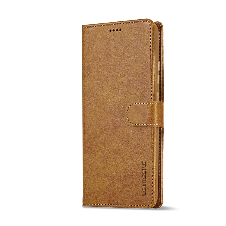 For Xiaomi Redmi Note 12 4G Global LC.IMEEKE Calf Texture Leather Phone Case(Brown) - Xiaomi Cases by LC.IMEEKE | Online Shopping UK | buy2fix