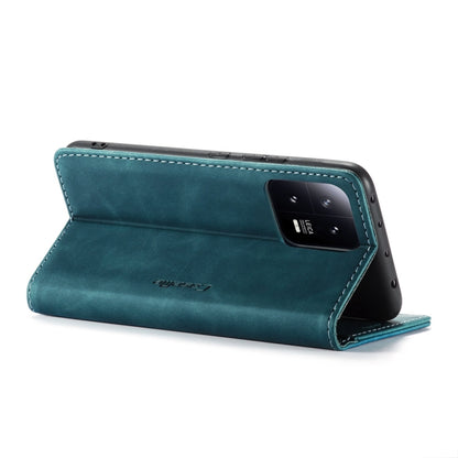 For Xiaomi 13 CaseMe 013 Multifunctional Horizontal Flip Leather Phone Case(Blue) - 13 Cases by CaseMe | Online Shopping UK | buy2fix