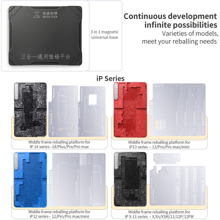 For Huawei Mate 40 Pro Qianli Mega-idea Multi-functional Middle Frame Positioning BGA Reballing Platform - Repair & Spare Parts by QIANLI | Online Shopping UK | buy2fix